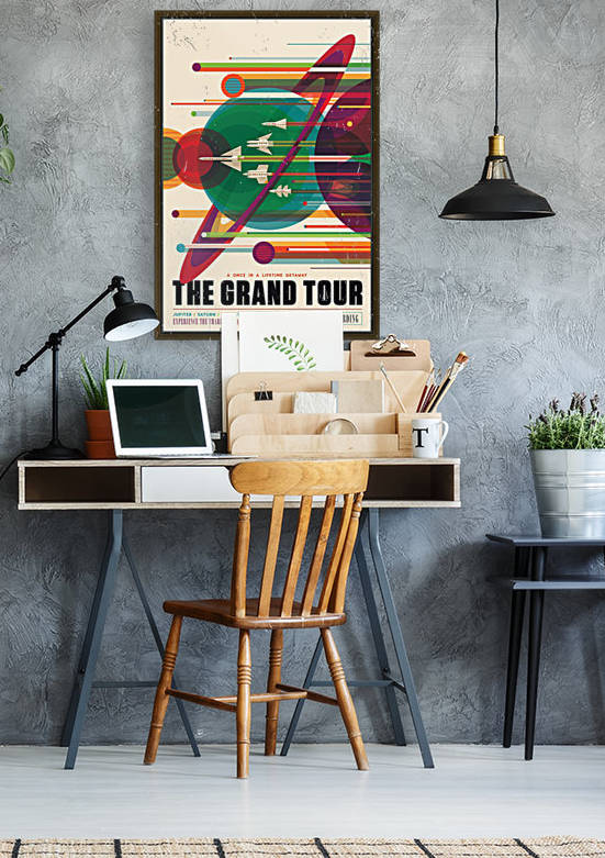 Visions of the Future NASA space exploration poster by VINTAGE POSTER