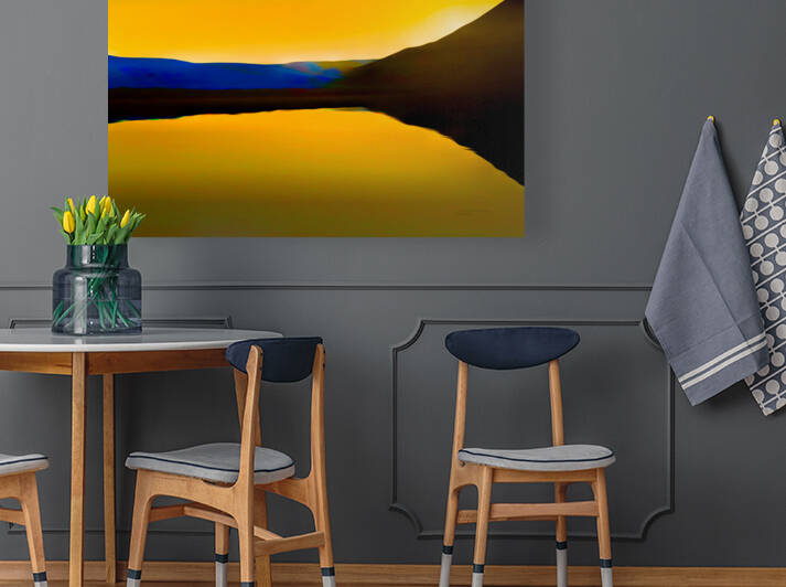 Stark Serene Landscape by ArcheanArt