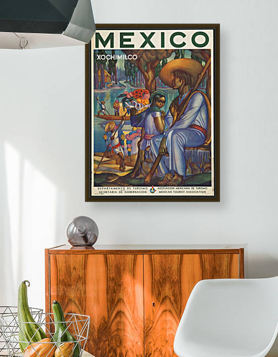 Mexico Xochimilco vintage poster by VINTAGE POSTER