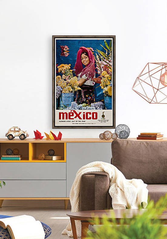 Mexico Flowers every day of the year by VINTAGE POSTER