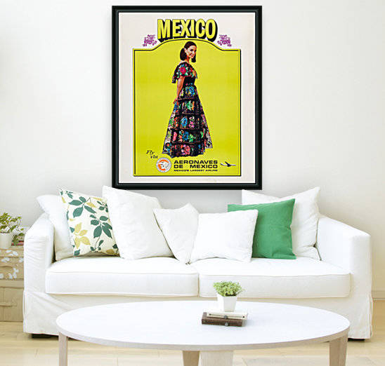 Aeronaves de Mexico Poster by VINTAGE POSTER
