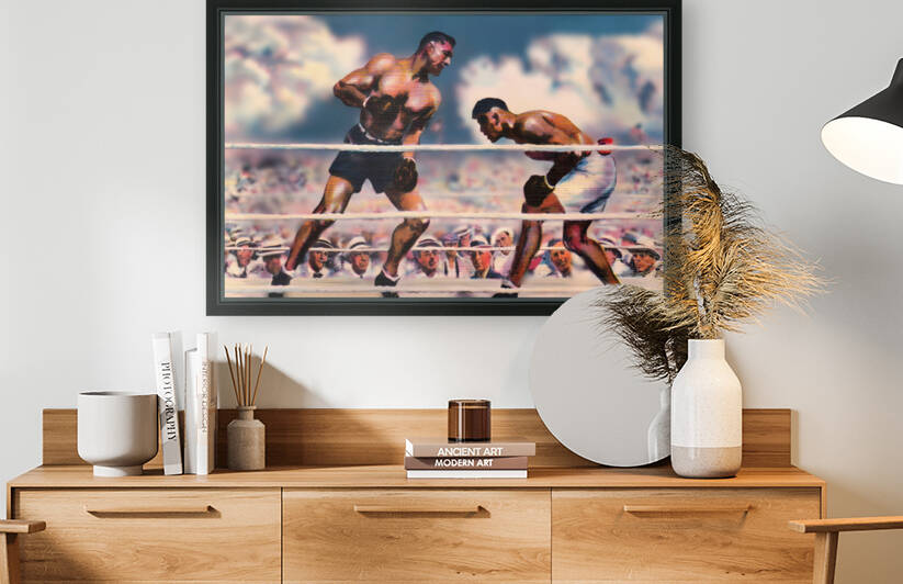 1919 Jack Dempsey Boxing Art by Row One Brand