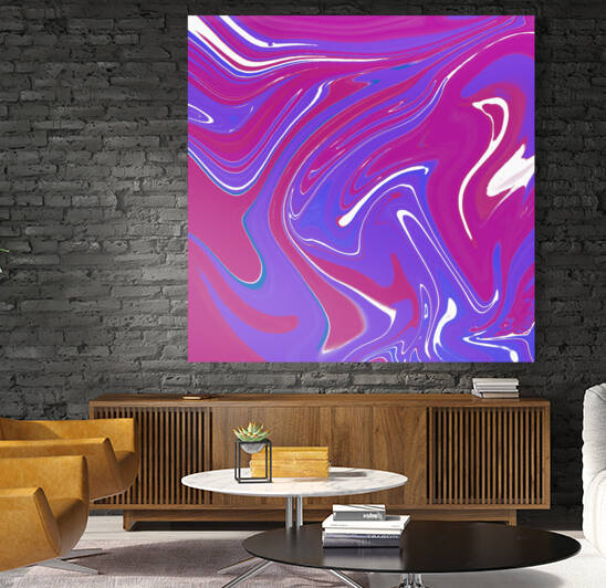 Wild Berry Acrylic Pour by Tyesha Litz