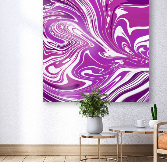 Berries and Cream Acrylic pour by Tyesha Litz