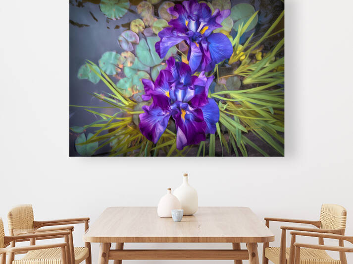 Iris in a Pond by ArcheanArt