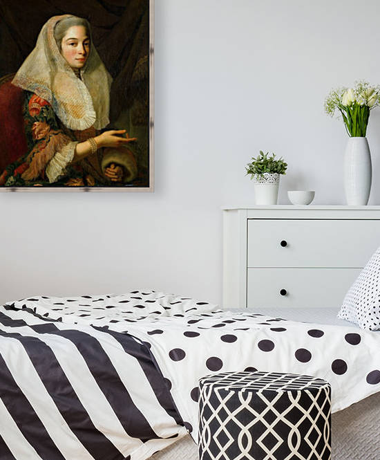 Portrait of a young Maltese woman by Antoine de Favray