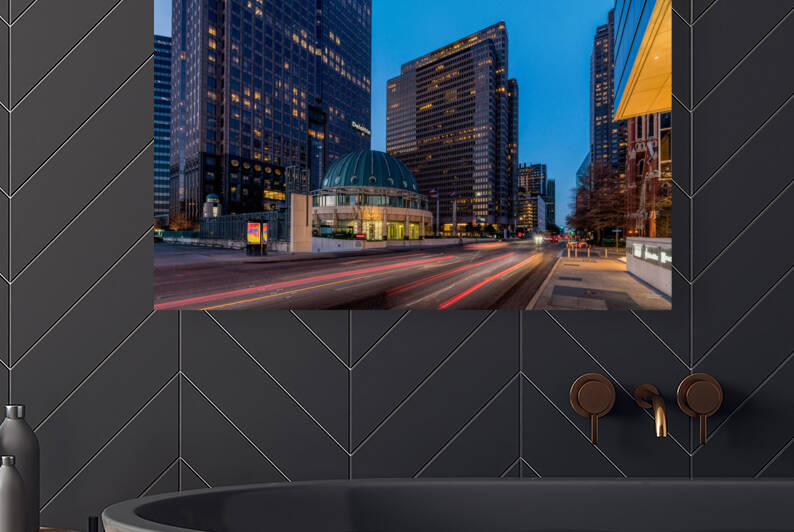 Moving Cars Dallas Art District by Jennifer White