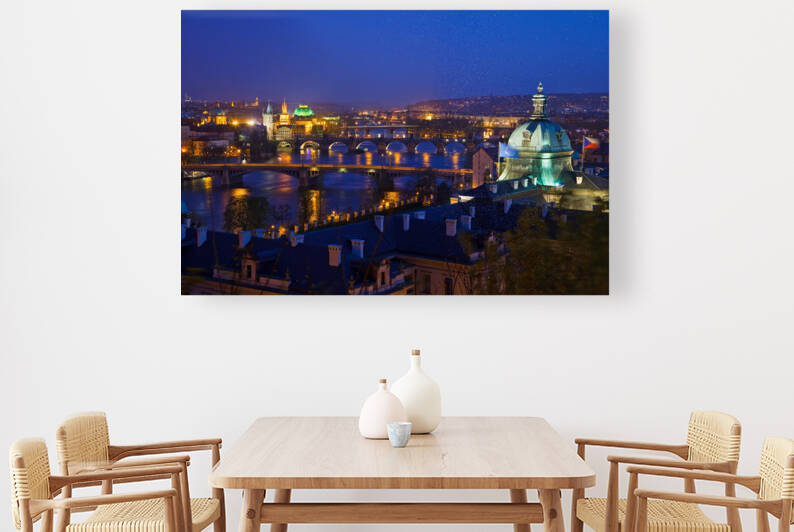  view on prague bridges by artvi