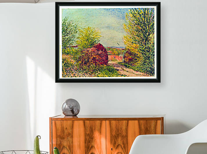 Veneux Nadon in the spring by Sisley