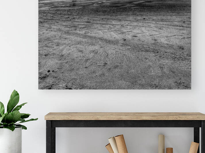 The Beach B&W by Light Through Glass