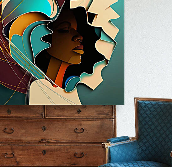 Lady abstract  by Wincate Wacera