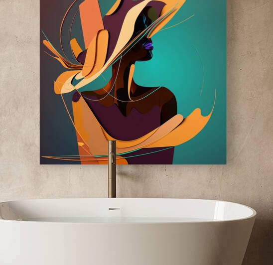 Lady abstract  by Wincate Wacera