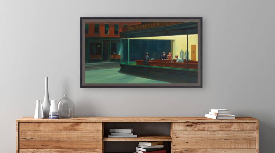 Edward Hopper 1942 Nighthawks by TOPARTGALLERY