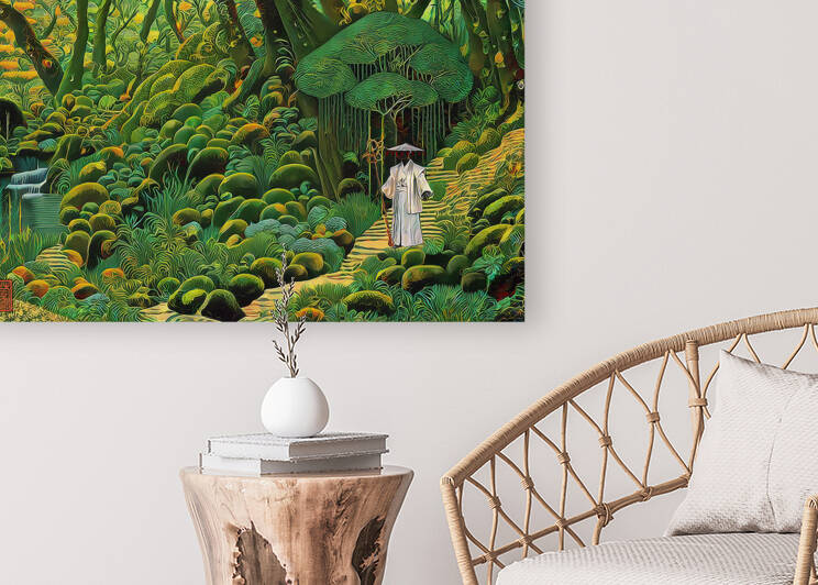 Mori no Soryo - unique - limited to 1 print by Samurai Klimt