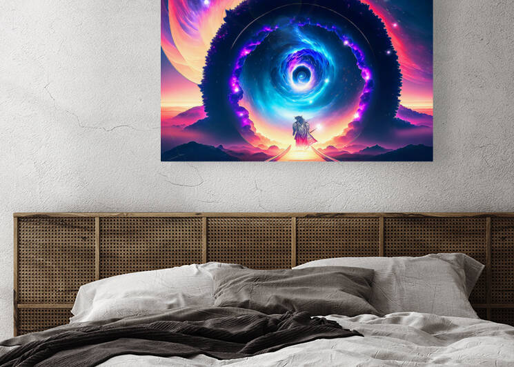 Ginga e No Mon - unique - limited to 1 print by Samurai Klimt