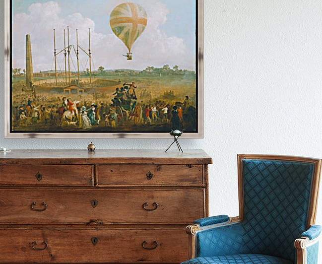 Ascent in Lunardi by Julius Caesar Ibbetson