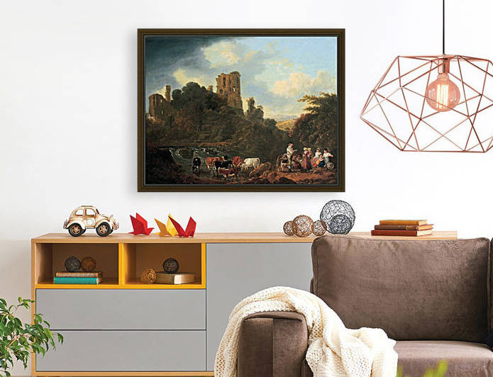 Grosmont Castle, Monmouthshire by Julius Caesar Ibbetson