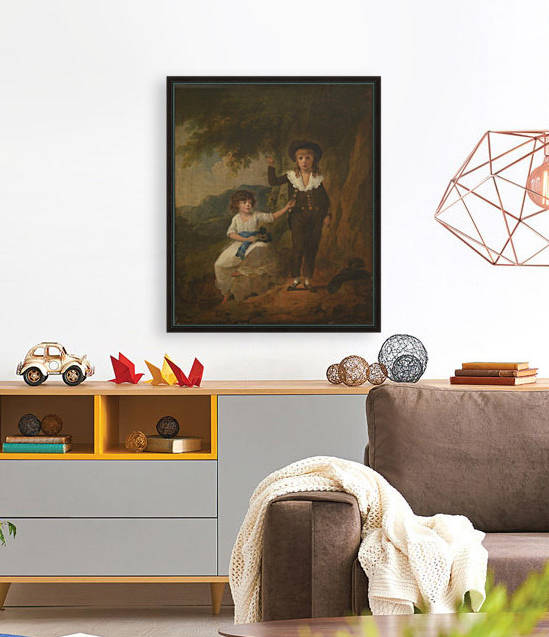 Two Children by Julius Caesar Ibbetson