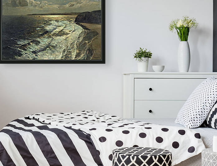 Moonlit Shore by Julius Caesar Ibbetson