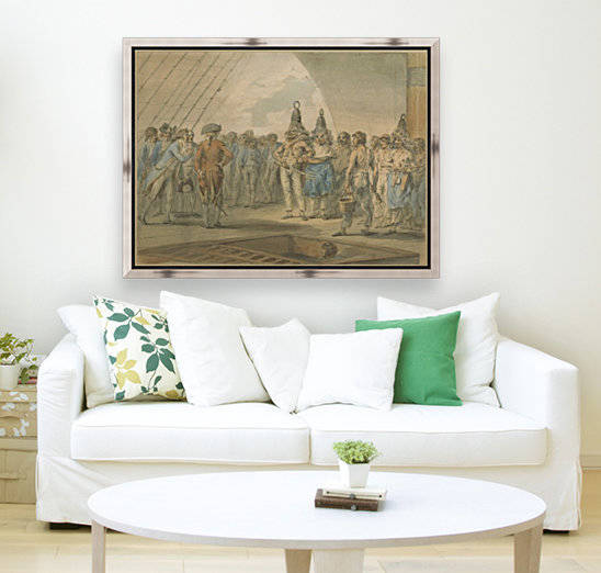 Crossing the Line Ceremony on Board the Ship by Julius Caesar Ibbetson