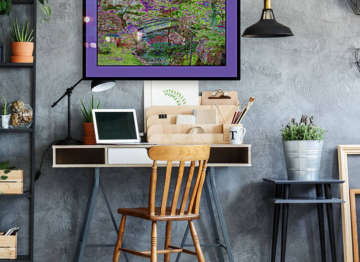 EMPERORS GARDEN  AT THE IMPERIAL PALACE IN KYOTO JAPAN by LES MAYERS 