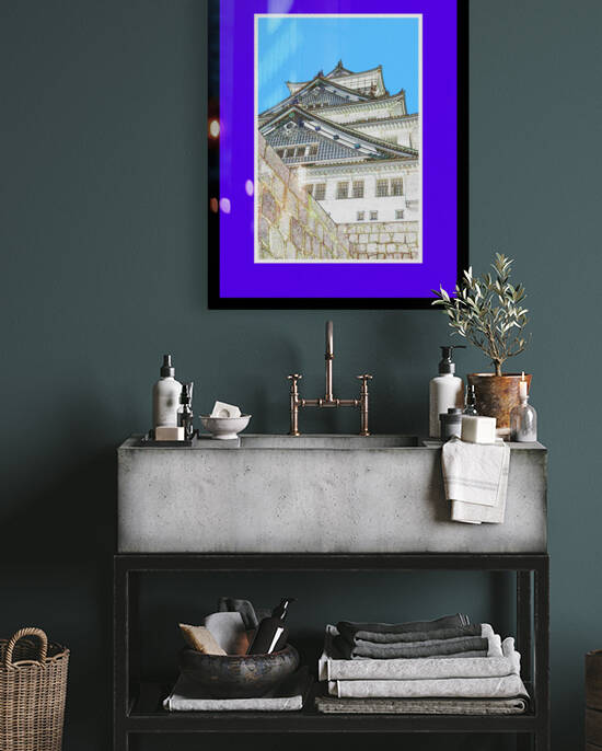 HIMEJI CASTLE IN OSAKA JAPAN  by LES MAYERS 