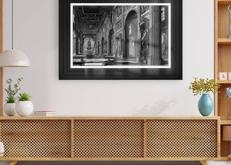 Veduta Interna Della Basilica by Giovanni Battista Piranesi Remastered Xzendor7 Classical Fine Art Old Masters Reproductions by xzendor7