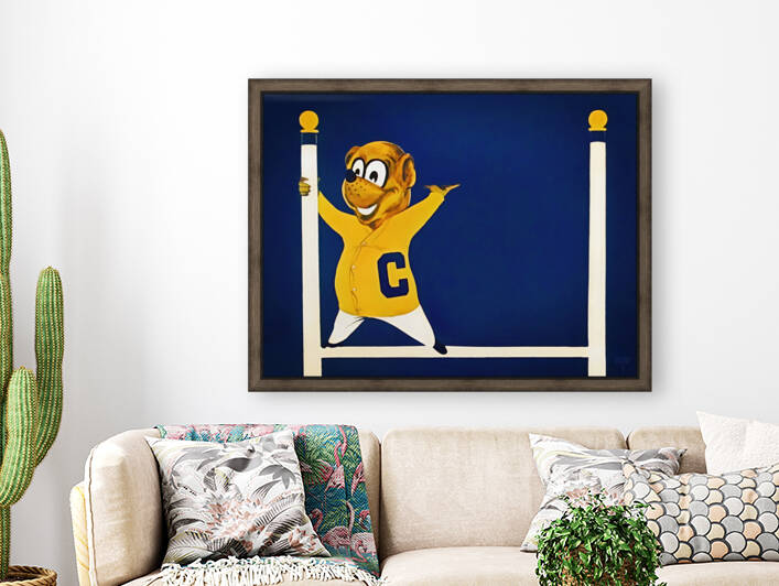 Vintage Cal Bear Cartoon Art by Row One Brand