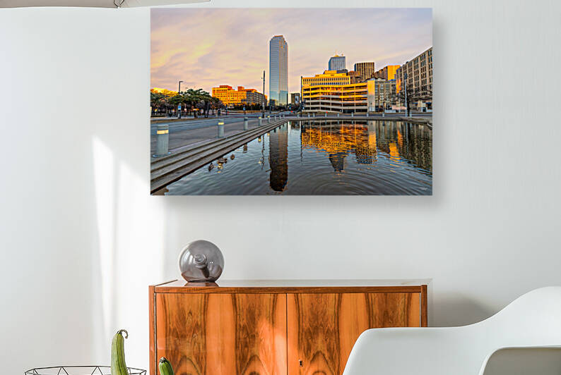 Pioneer Plaza Golden Morning by Jennifer White