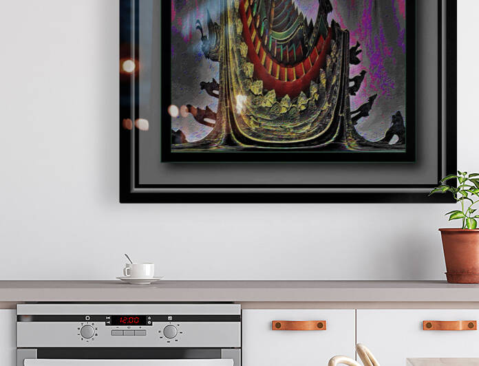 ABSTRACT ROOFTOP IN SOUTH KOREA   by LES MAYERS 