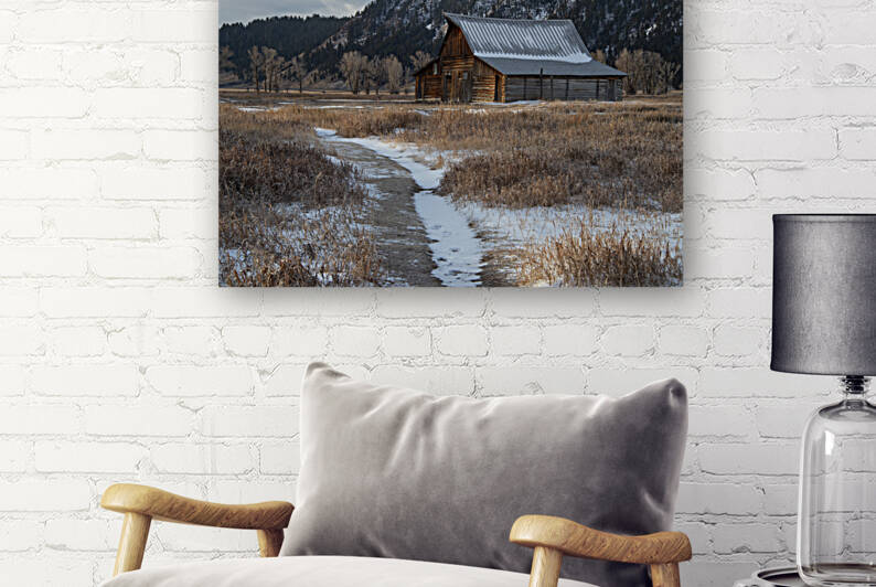 DSC 1144 barn sunrise 16x24 by Phillip A Snider Photography