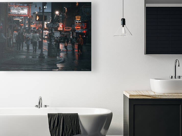 Rainy Night on Beale by Buck Morris