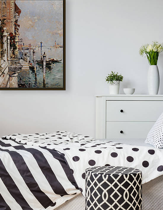 A view over the grand canale by Franz Richard Unterberger