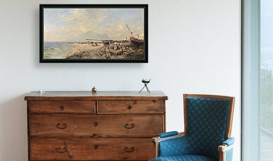 Castellmare Golfo di Napoli by Franz Richard Unterberger