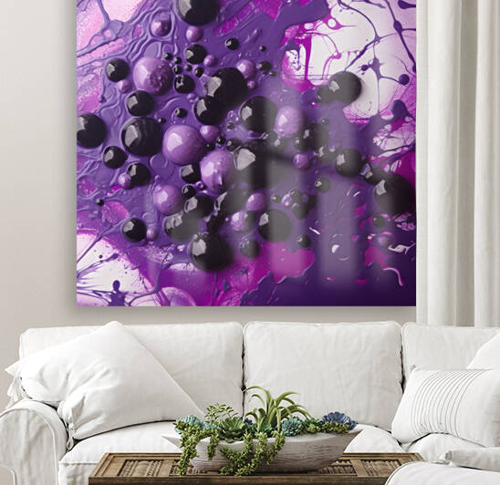 Toxic Grape Abstract by The Cryosphere