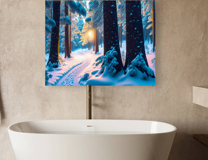 Snowy Forest Sunrise by Bill Swartwout Photography