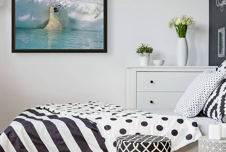 Polar Bear In Water by PacificStock