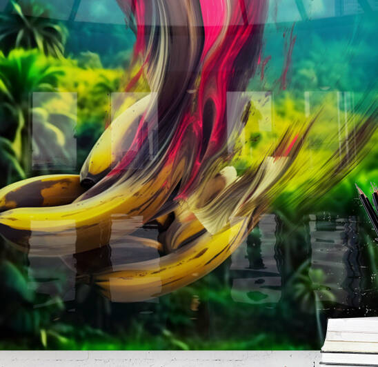 Royal Banana Abstract by The Cryosphere