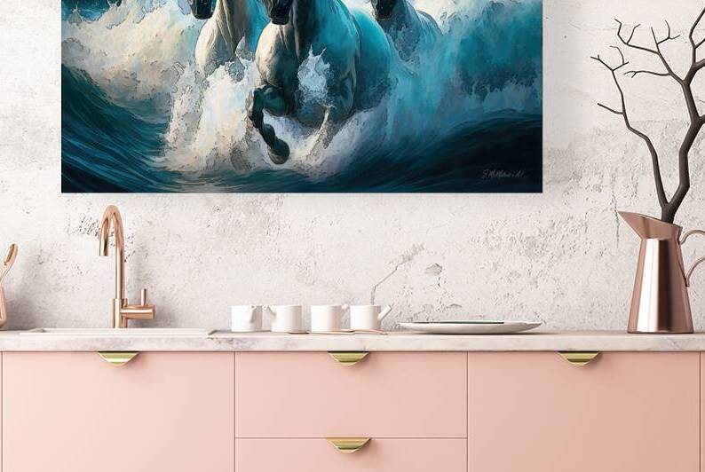 Neptuns Horses  by Susanne McMillan Art