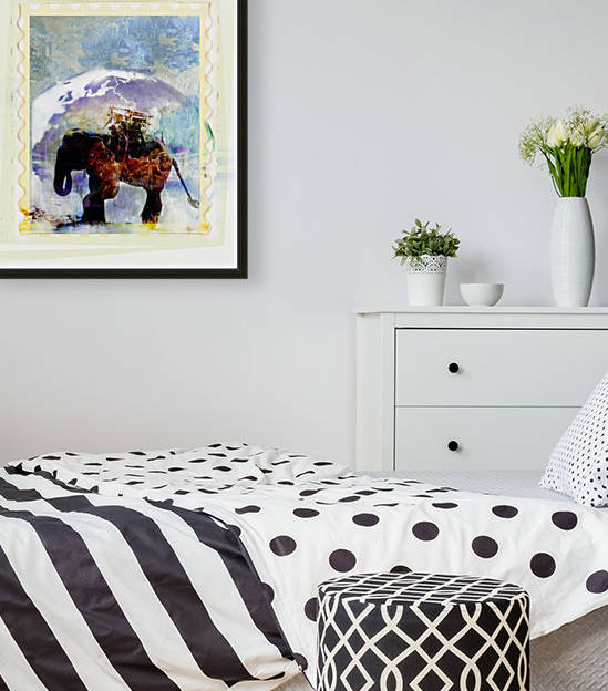 An Elephant Carrying Cargo by PacificStock