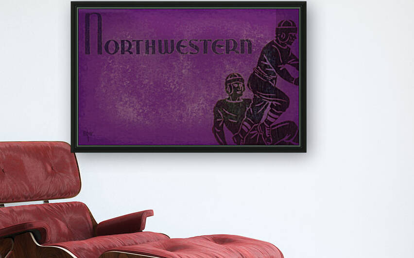 1934 Northwestern Football Ticket Remix by Row One Brand