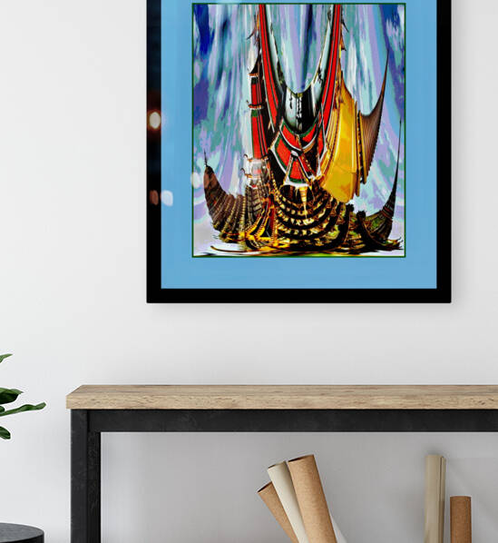 ABSTRACT REFLECTION OF WAT PHRA KAEW IN BANGKOK THAILAND  by LES MAYERS 