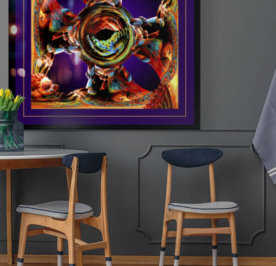 ABSTRACT GUARD LIONS  by LES MAYERS 