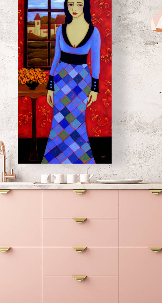 Blue Harlequin by Karen Rieger