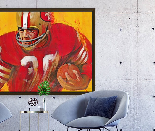 1966 San Francisco 49ers Football Art by Row One Brand