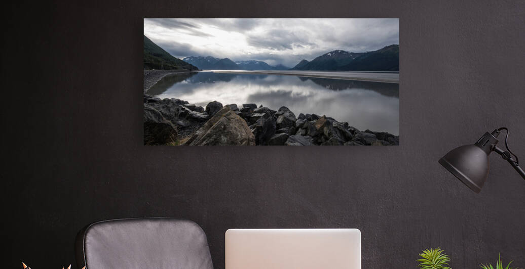  DSC0447 turnagain point reflected 16x32 by Phillip A Snider Photography