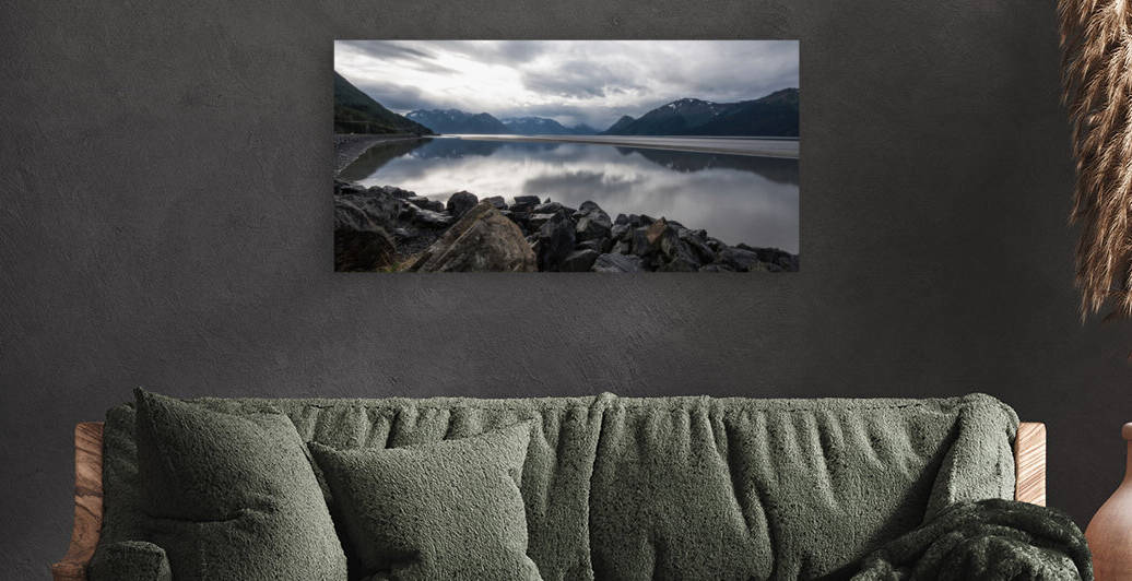  DSC0447 turnagain point reflected 16x32 by Phillip A Snider Photography
