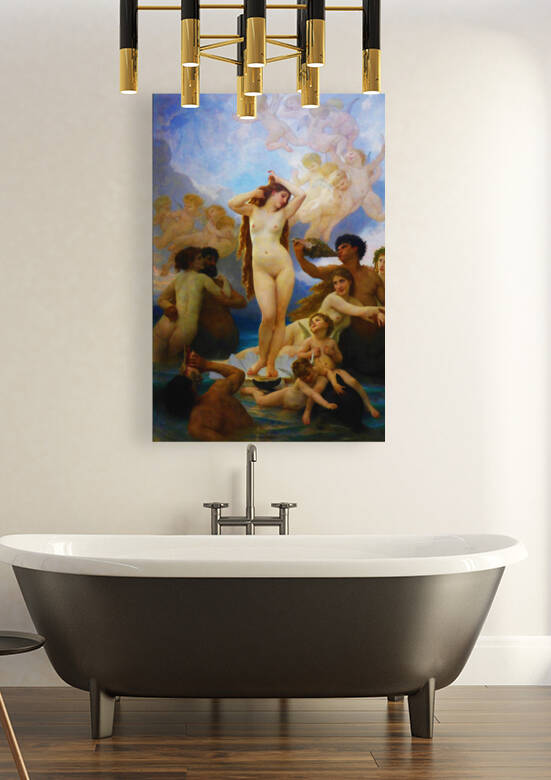 The Birth of Venus -  William-Adolphe Bouguereau 1879 by Classic Painting