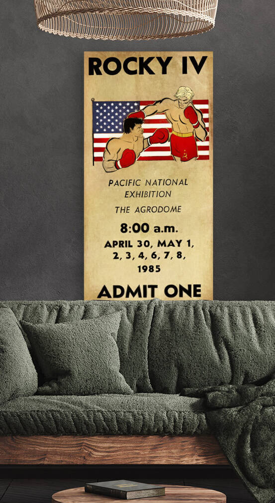 1985 Rocky IV Ticket Art by Row One Brand