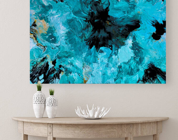 Acrylic Pour Painting by Tamya Chanell